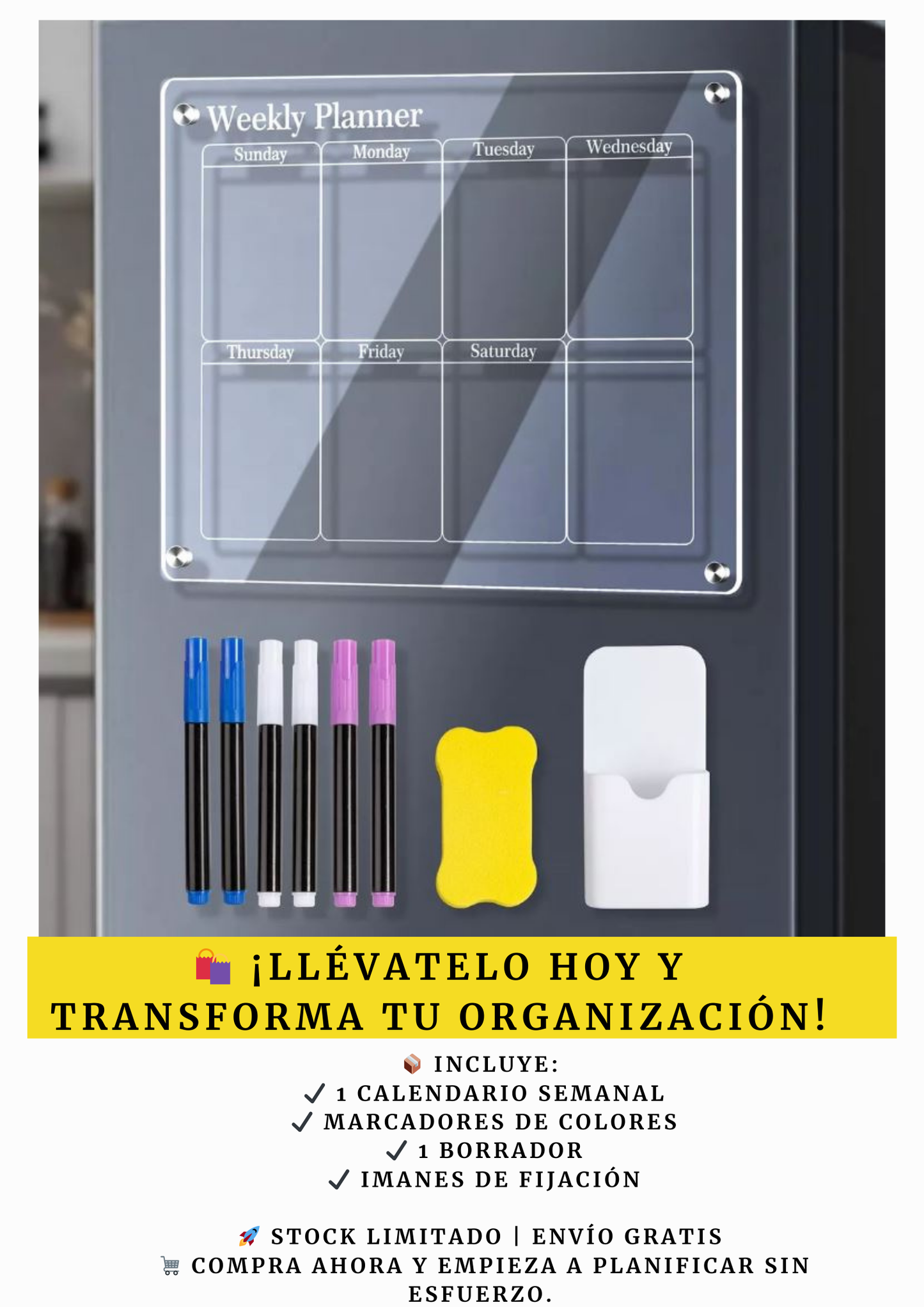TABLERO ACRILICO MAGNETICO