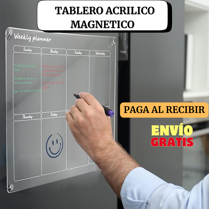 TABLERO ACRILICO MAGNETICO