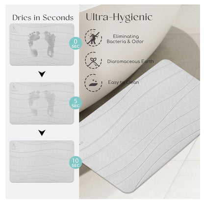 Tapete Piedra diatomita Ultra Absorbente